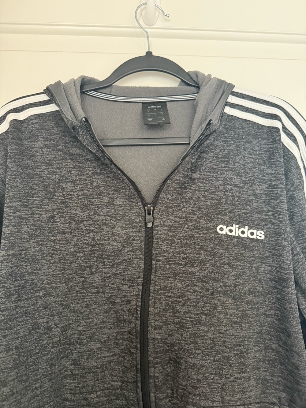 Men’s Adidas Gray Track Jacket - Picture 2 of 5